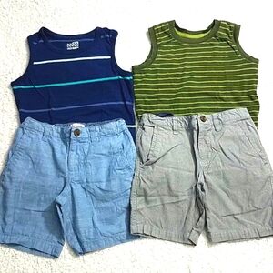 Boy's Coordinating set of Shirts and shorts, size 5/6